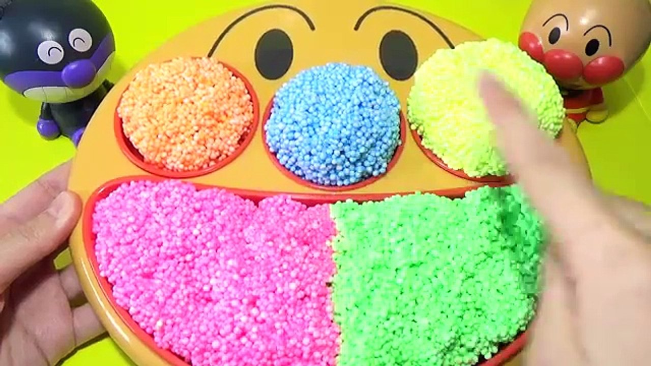 アンパンマン フェイスランチ皿 キネティックサンド砂遊び★ねんどあそび★ボールプール★アンパンマン バイキンマンと粘土やすなであそぼう❤︎キッズ アニメ 子供向け