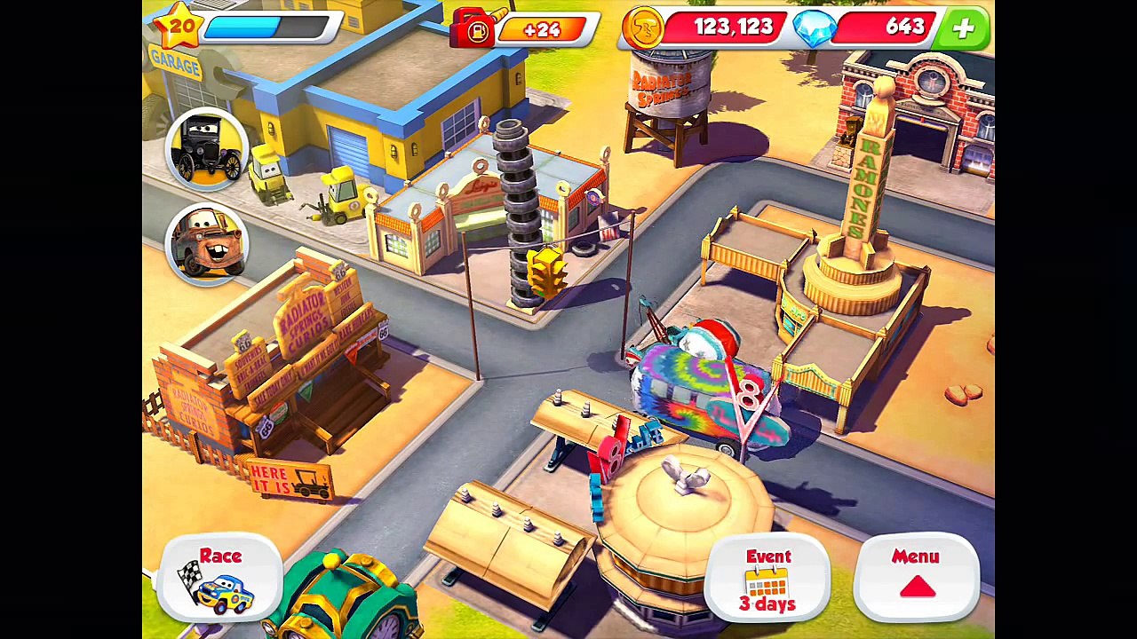 FILLMORE v LUIGI, SNOTS & SHERIFF! - CARS: Fast as Lightning