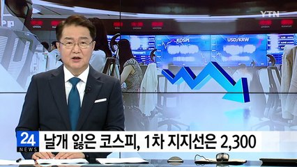 날개 잃은 코스피, 1차 지지선은 2,300 / YTN