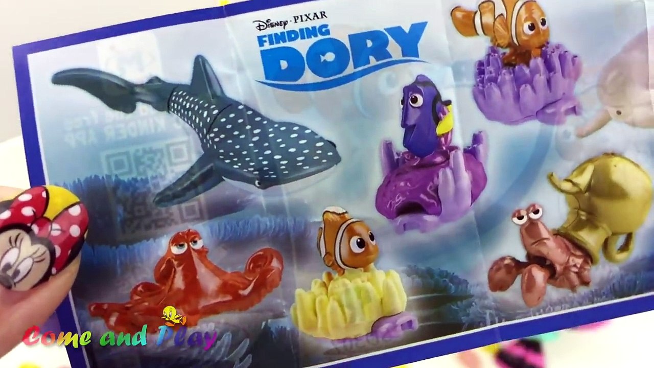 Play Doh Ice Cream Surprise Toys Finding Dory Zootopia Minnie Mouse Hello Kitty Learn Colors Rhymes