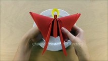 Engel basteln mit Papier-Servietten. Servietten falten Weihnachten: Weihnachtsengel - DIY Deko Ideen