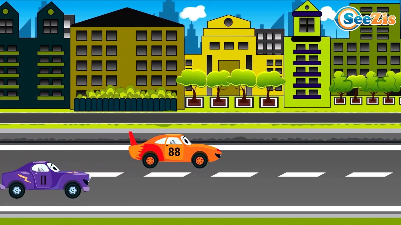 Racing cars adventures vehicles kids videos compilation Cartoons for children Part 3
