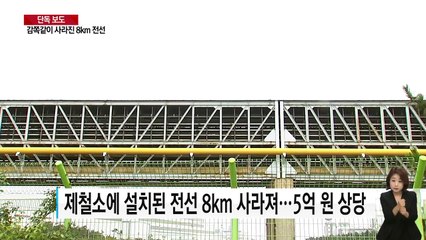 [단독] 감쪽같이 사라진 8㎞ 전선...보안 뻥 뚫린 제철소 / YTN