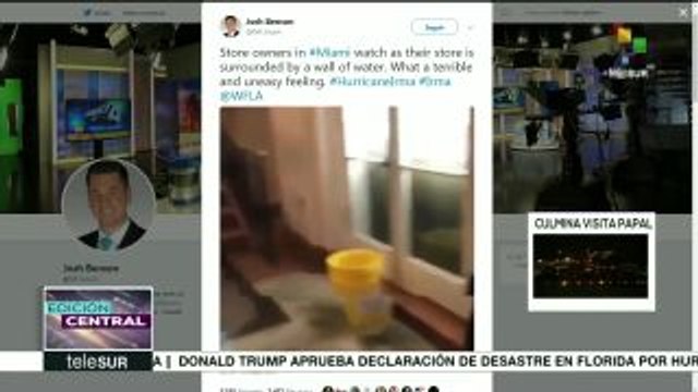 Captan en videos saqueos en Florida durante el paso del huracán Irma