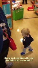 When dad takes the reins, literally