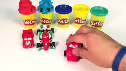 Disney Pixar Cars Play Doh Lightning Mcqueen Learn Colors With Disney Cars And Playdoh