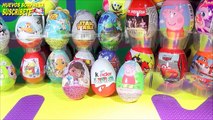 3 huevos sorpresa de la doctora juguetes, Peppa Pig y huevo kinder sorpresa en español