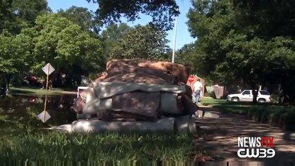 Residents Say Texas Neighborhood Was Flooded After Harvey from Dam Releases