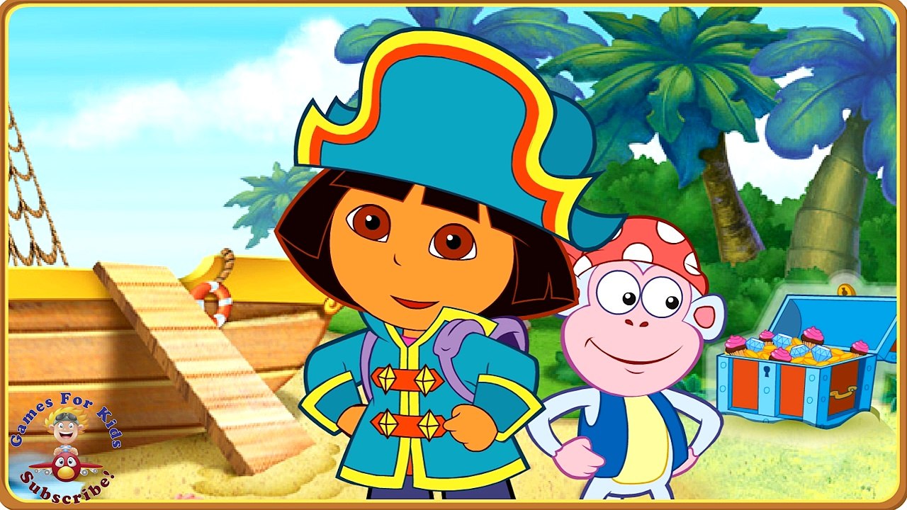 Dora The Explorer  Dora's Pirate Boat Treasure Hunt - Games for Kids