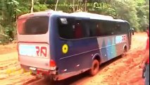Amazing Bus Driving Skills - Extreme Bus Off Roads in Mudding Roads Part2
