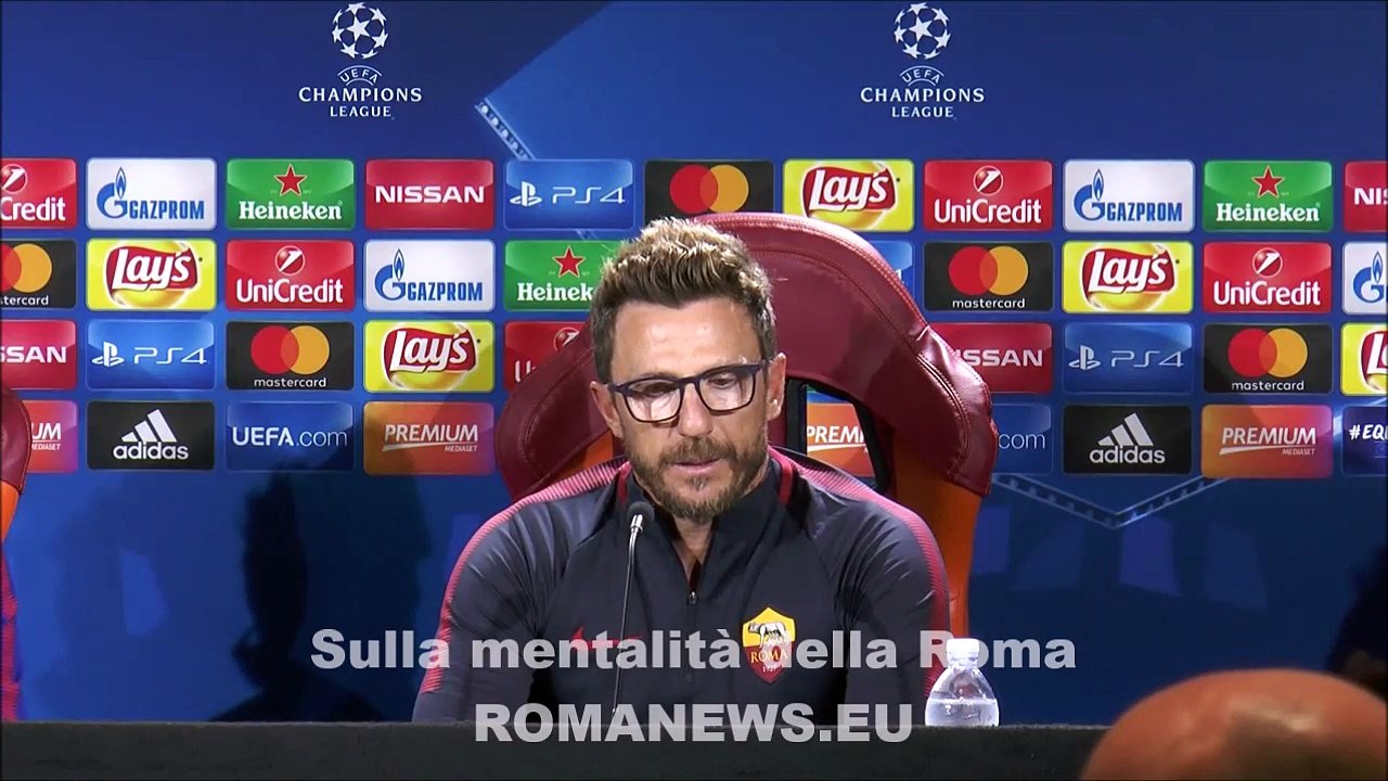 Roma-Atletico Madrid. Di Francesco in conferenza stampa