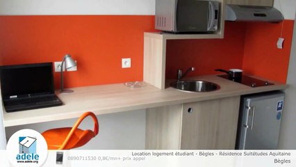 Download Video: Location logement étudiant - Bègles - Résidence Suitétudes Aquitaine