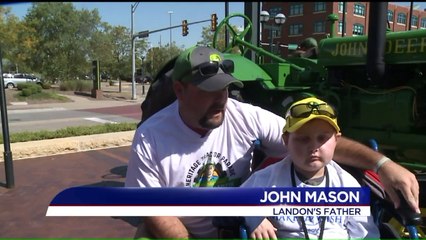 10-Year-Old With Cancer Leads Tractor Parade as Grand Marshall