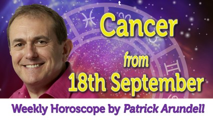 Cancer Weekly Horoscope from 18th September - 25th September 2017