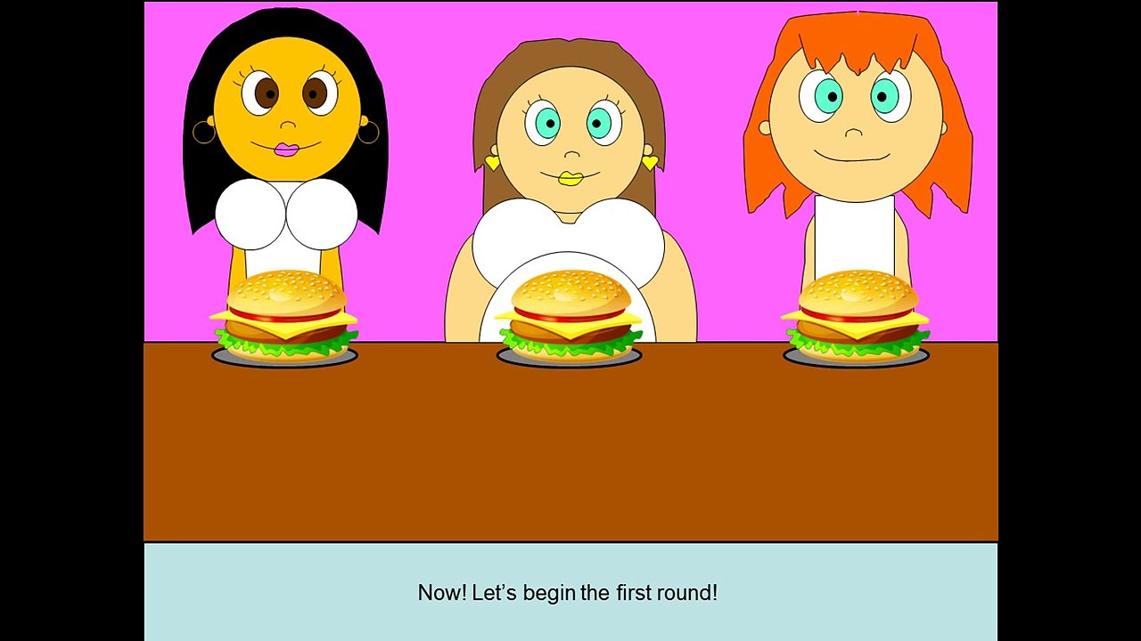 Tara and Suzies Eating Contest (Art Trade and Contest Prize for Hippinite)