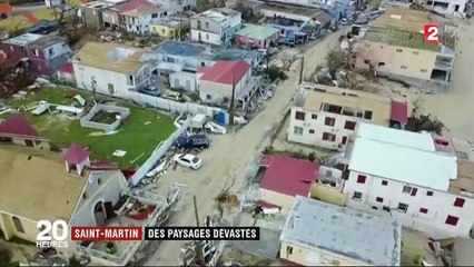Saint-Martin : des paysages dévastés