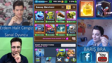 KİM DAHA PRO RANDOM AYNI DESTE (3 Facecam) W/EHC Clash Royale