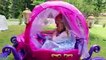 Frozen Sleigh Ride On Power Wheels Toy Elsa Car Shopping Test Drive Disney Princess