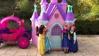 Disney Princess Carriage Ride on Powerwheels 24v Dynacraft with Princess Belle B