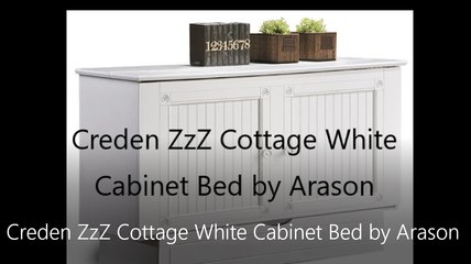 Creden ZzZ Cottage White Cabinet Bed by Arason