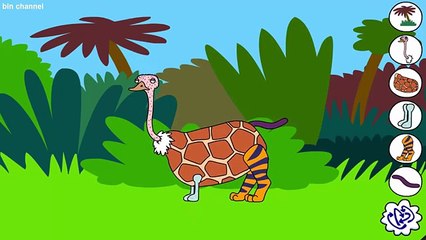 Animaux pour amusement amusement drôle enfants partie jouer avec Puzzle |