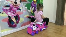 Toy Channel: Disney Minnie Mouse Battery Powered Ride-On Train with Tracks Playtime