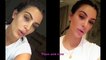 Kim Kardashian goes makeup free and then with a full makeup during online tutorial