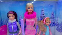 Barbie Cozy Cabin Life In The Dreamhouse Sisters House Playset Skiing, Snowboarding Toy Unboxing