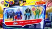 The DC Comics Justice League Hawkman Mini Figure 3 Pack is rescued by Captain America Mighty Minis !