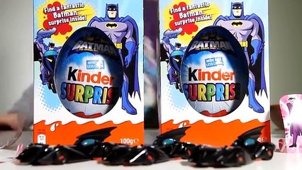 Two Kinder BatMan Easter new Edition Surprise Eggs Opening 4​​​
