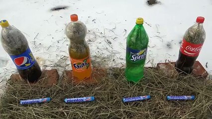 100 MENTOS IN СLOSED BOTTLE! EXPLOSION Experiment!