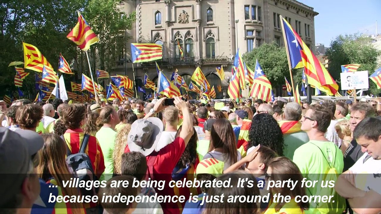 Huge rally for Catalan independence before vote