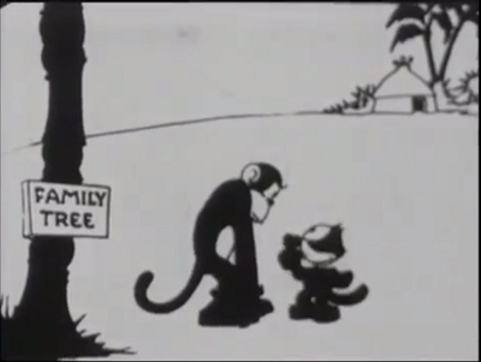 Felix the Cat-Felix Doubles for Darwin (1924)