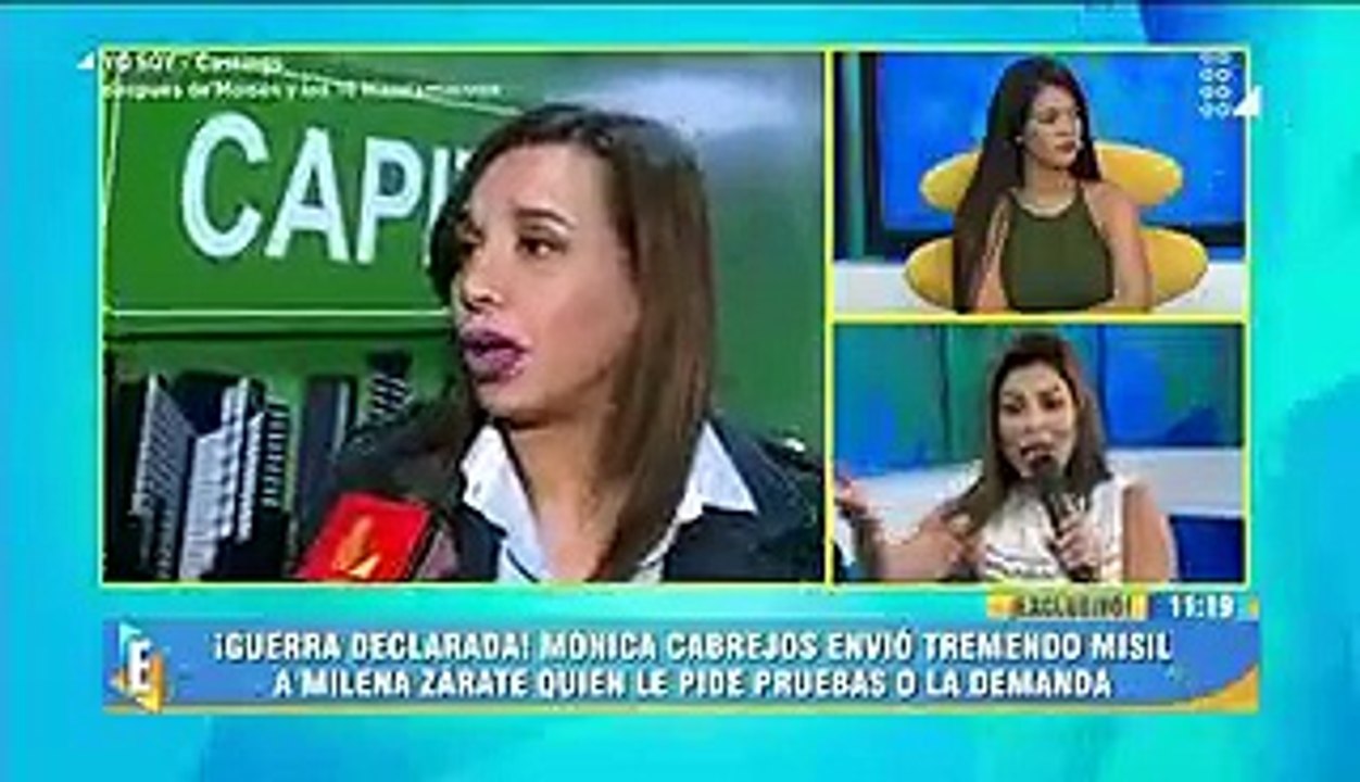 Milena Zárate recordó fotos hot de Mónica Cabrejos, pero Jazmín Pinedo le hizo el pare