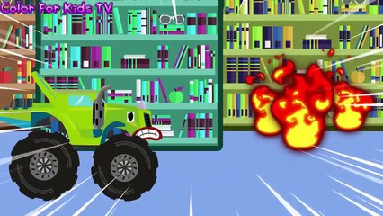 BLAZE AND THE MONSTER MACHINES Darington Burn the Image Full Episodes! Finger Family Song Nursery