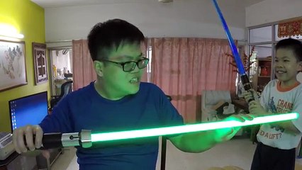 The One Where Daddy Fails To Review The Star Wars Yoda Force FX Lightsaber The Kylo Ren vs