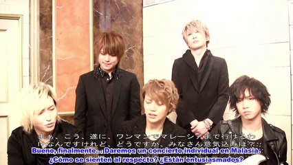 [Sub-Esp] Alice Nine Interview Malaysia Tour 2014 [2014-05-06]