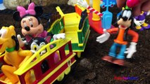 Mickey Mouse Clubhouse Part 5 of 6 - Minnie Mouse Figaro Pluto Donald Duck and Train Toys for Kids