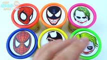 Play Doh Superhero Lollipops Learn Colors for KIds Finger Family Nursery Rhymes Spiderman