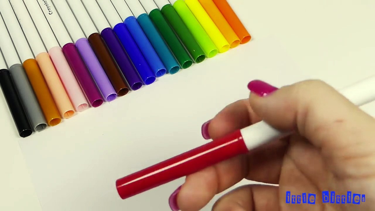 ABCDEFGHIJKLMNOPQRSTUVWXYZ Learn Alphabet with Crayola Markers ABC Song
