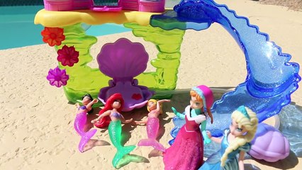 Frozen Little Mermaid Ariel Ultimate Ariel Bath Gift Set Color Change Dolls