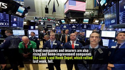 Stocks Jump as Relieved Investors Buy Banks, Insurers, Tech