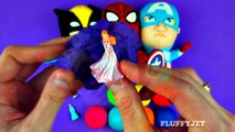 Super Hero Play-Doh Surprise Eggs Spiderman Toy Story Batman Superman Ironman Frozen Toys FluffyJet