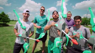 Nerf Bow Trick Shots - Dude Perfect