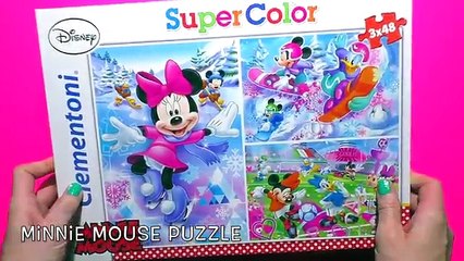 Disney Puzzle Games MINNIE MOUSE Rompecabezas de Clubhouse JR Games Junior Kids Learning Toys