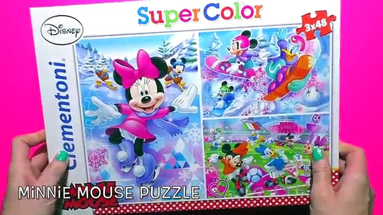 Disney Puzzle Games MINNIE MOUSE Rompecabezas de Clubhouse JR Games Junior Kids Learning Toys