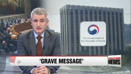 Seoul welcomes UNSC resolution on Pyongyang, saying provocation will only deepen Pyongyang's isolation