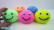 Learn Colors with Play Foam Surprise Eggs New Toy Openings Video Smiley Faces Kids Toddlers 2017