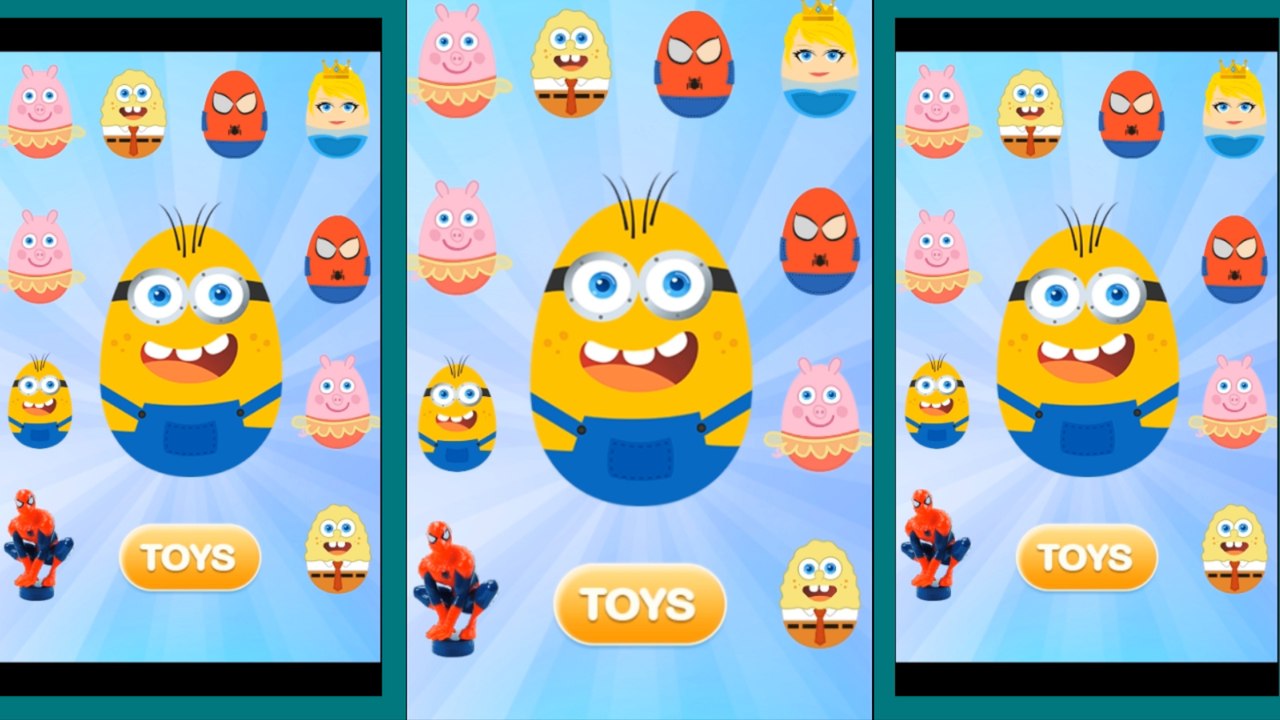 Huevos sorpresas, Peppa Pig / Spiderman / Jake / Bob Sponja / Minions / mickey mouse y mas Divertido video
