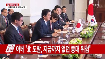 한일 정상회담 종료...'차원 다른 제제' 논의 / YTN